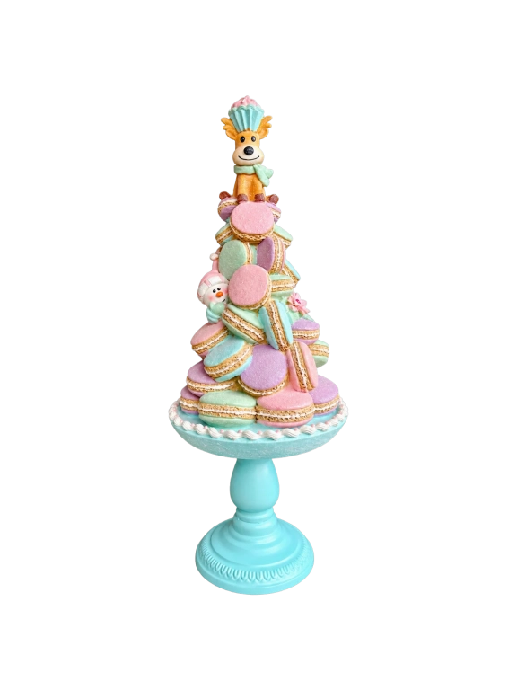 Pasztell mézeskalács macaronos tál 62cm