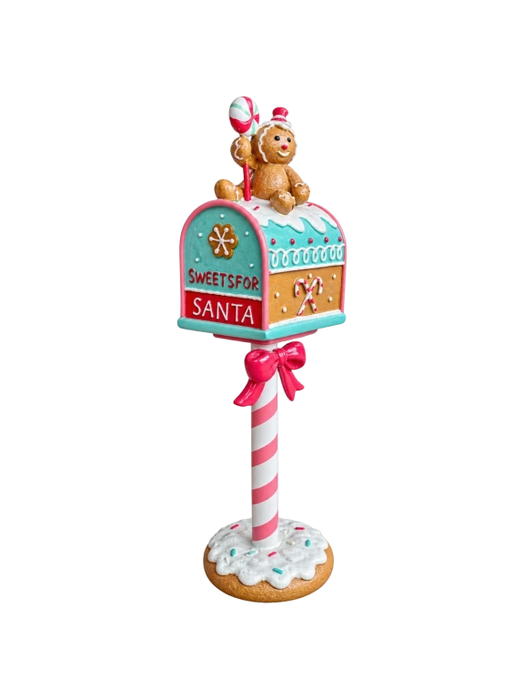 Pasztell mézeskalács postaláda 36cm