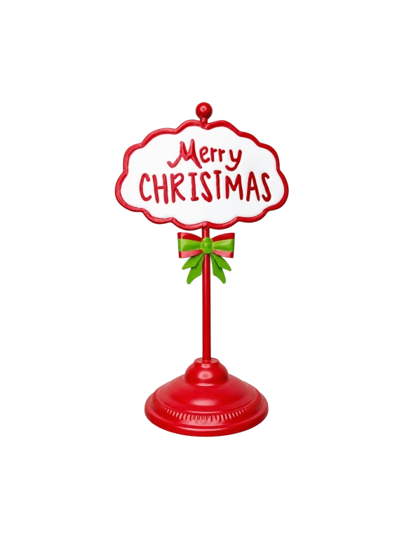 Tábla "Merry Christmas" felirattal 39cm
