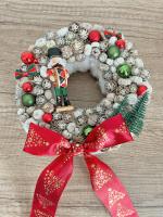 Diótörős adventi kopogtató, 24cm 1