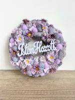 Isten hozott lila kopogtató, 24cm 1