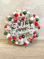 Boldog karácsonyt kopogtató, piros zöld színű 8