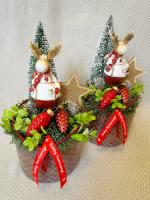 Rénszarvasos adventi asztaldísz, 30cm 3