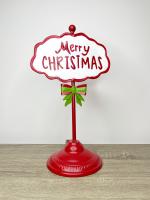 Tábla "Merry Christmas" felirattal 39cm 3