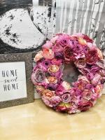 Virágos kopogtató, ajtódísz, 3, 35cm 2