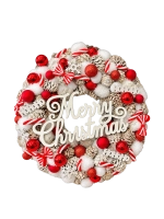 Merry Christmas kopogtató, piros színű 1