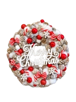 Merry Christmas kopogtató, piros színű 5
