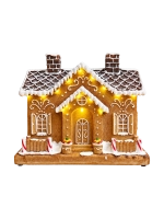 Mézeskalács házikó LED világítással 25x14,5x21,5cm 1