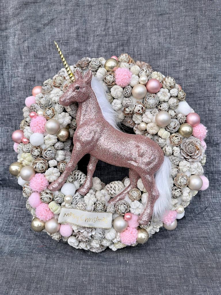 Unikornis adventi kopogtató, 29cm 1