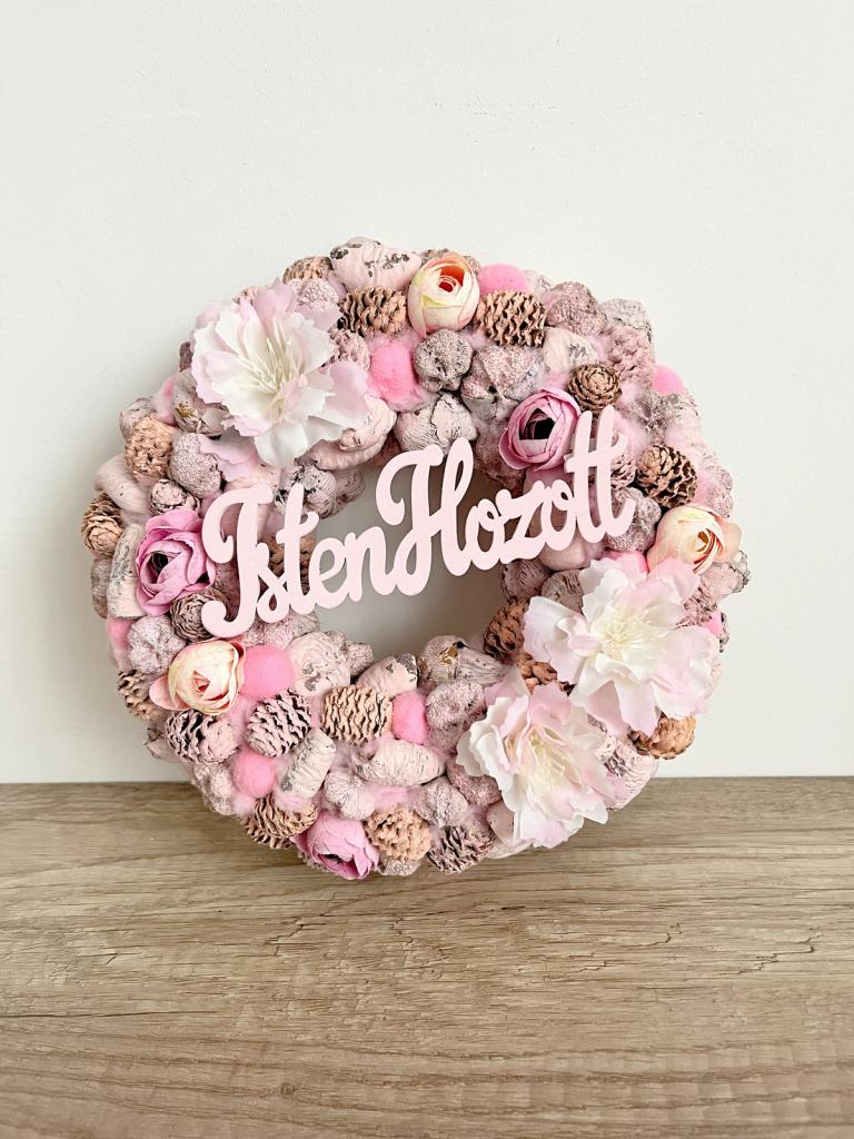 Isten hozott feliratú kopogtató, 24cm 1