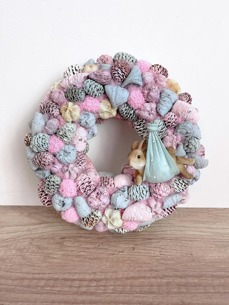 Nyuszis kopogtató ajtóra, 25cm 1
