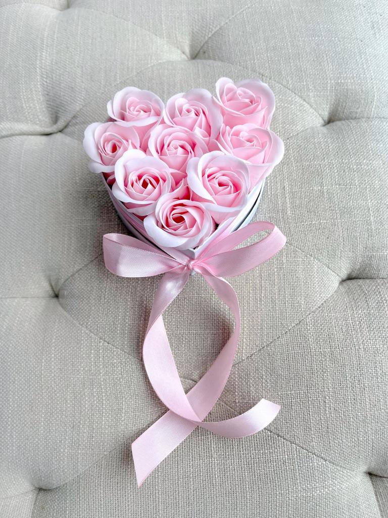 Szappan rózsa szív 10cm 1