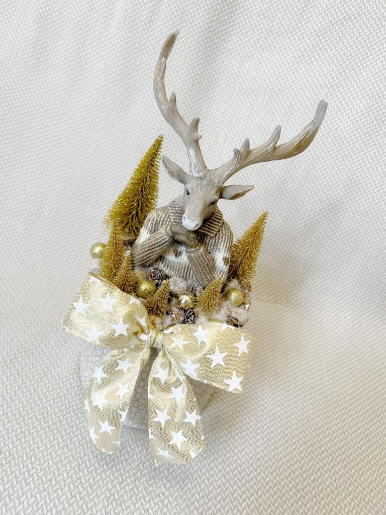 Adventi asztaldísz szarvassal, 27cm 1