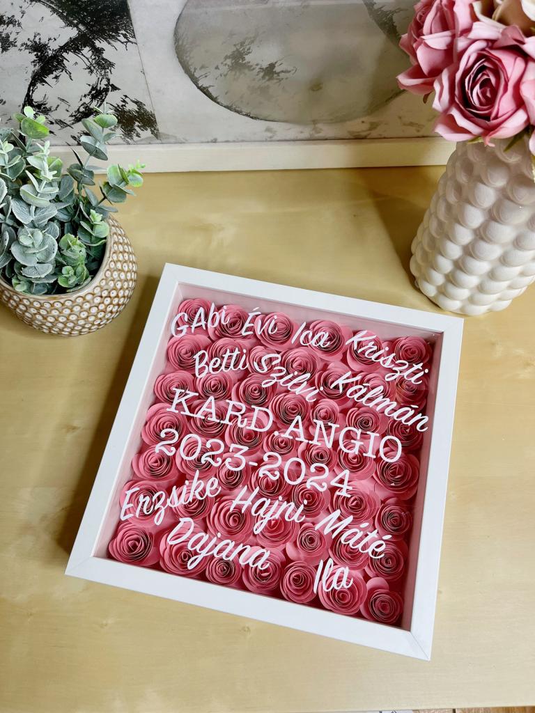 Örök rózsabox rózsaszín 1
