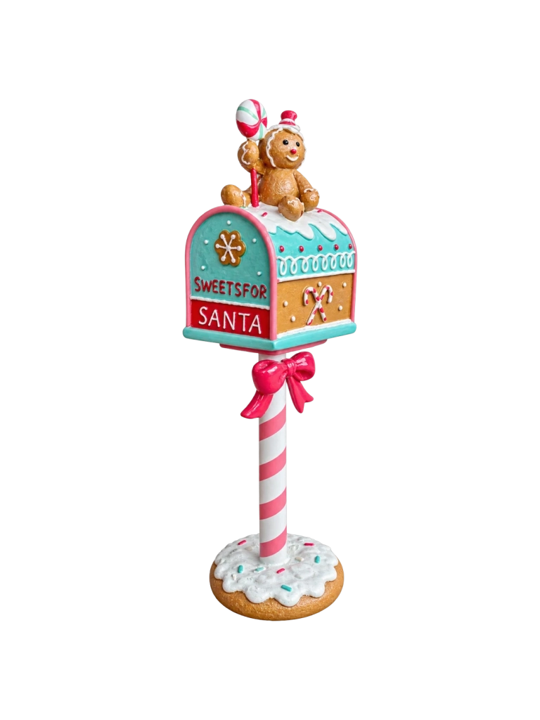 Pasztell mézeskalács postaláda 36cm 1