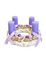 Lila adventi koszorú 1