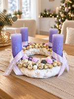 Lila adventi koszorú 2