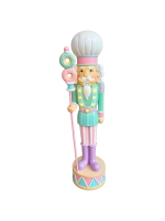 Pasztell mézeskalács diótörő világit 51cm 1