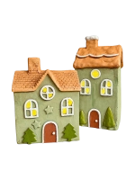 Pasztell zöld ház 35cm 3