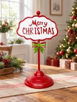 Tábla "Merry Christmas" felirattal 39cm 2